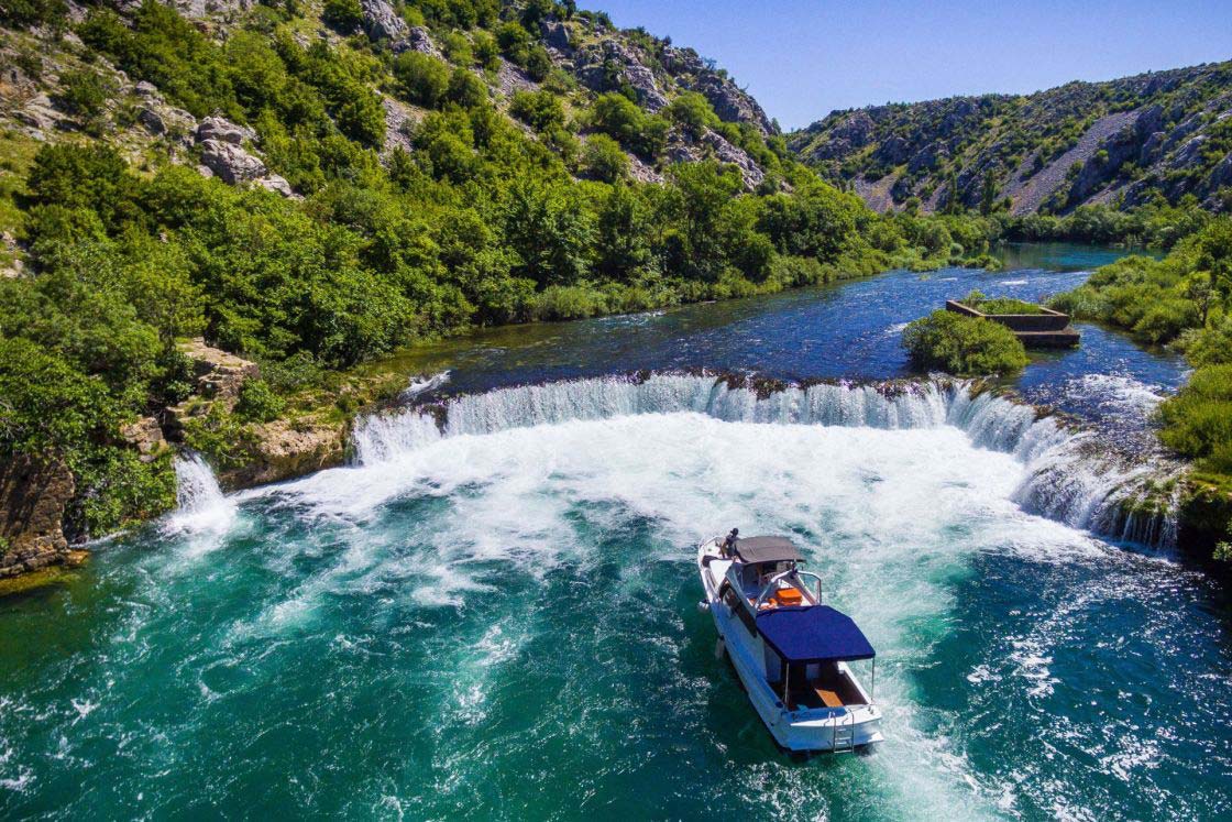 Excursión en barco por el río Zrmanja